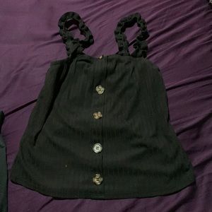 Black tank top
